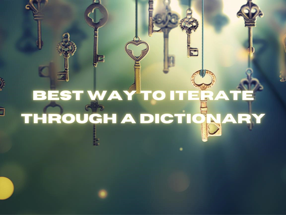 Best Way To Iterate Through A Dictionary In C# Image