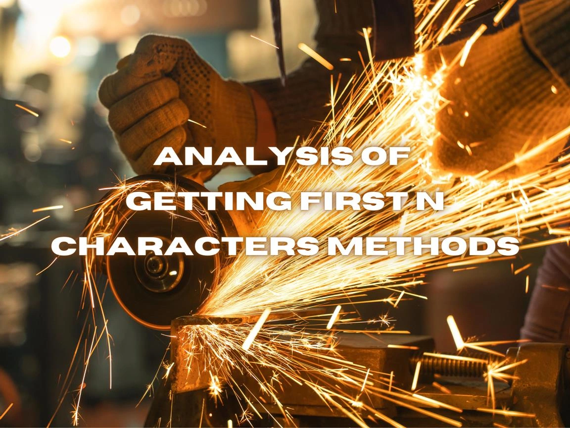 Analysis Of Getting First N Characters Methods In .NET Image